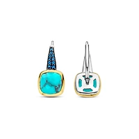 Cushion Turquoise Drop Earrings