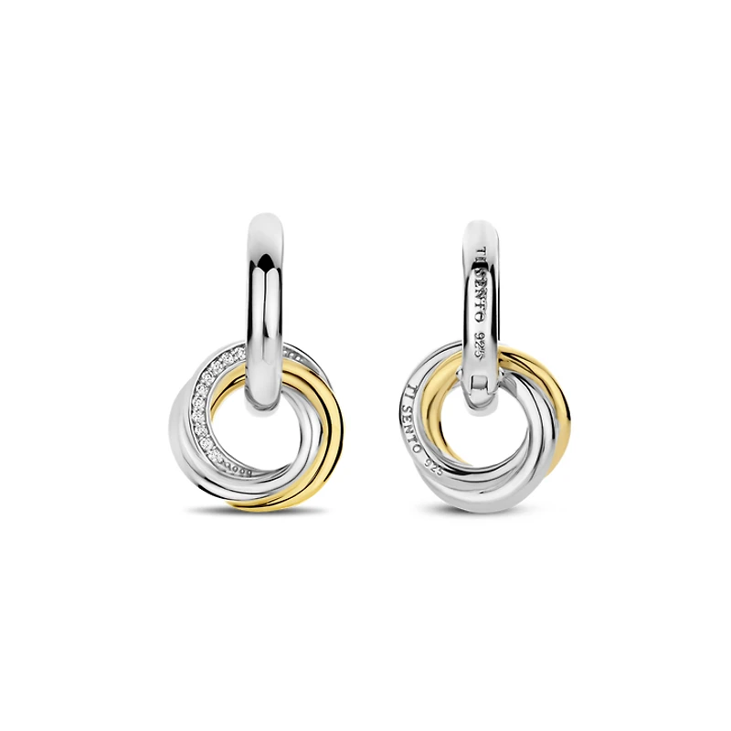 Trinity Two Tone Earrings