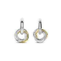 Trinity Two Tone Earrings