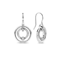 Shine Around Silver Earrings