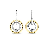 Shine Around Two Tone Earrings