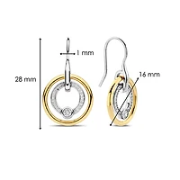 Shine Around Two Tone Earrings