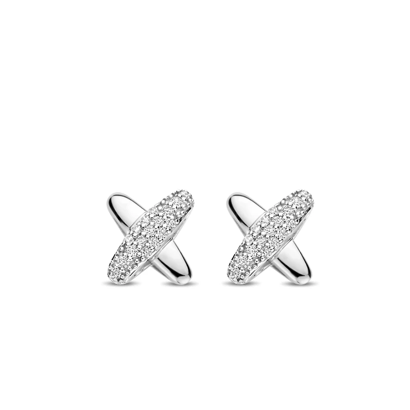 XOXO Pave Stud Earrings