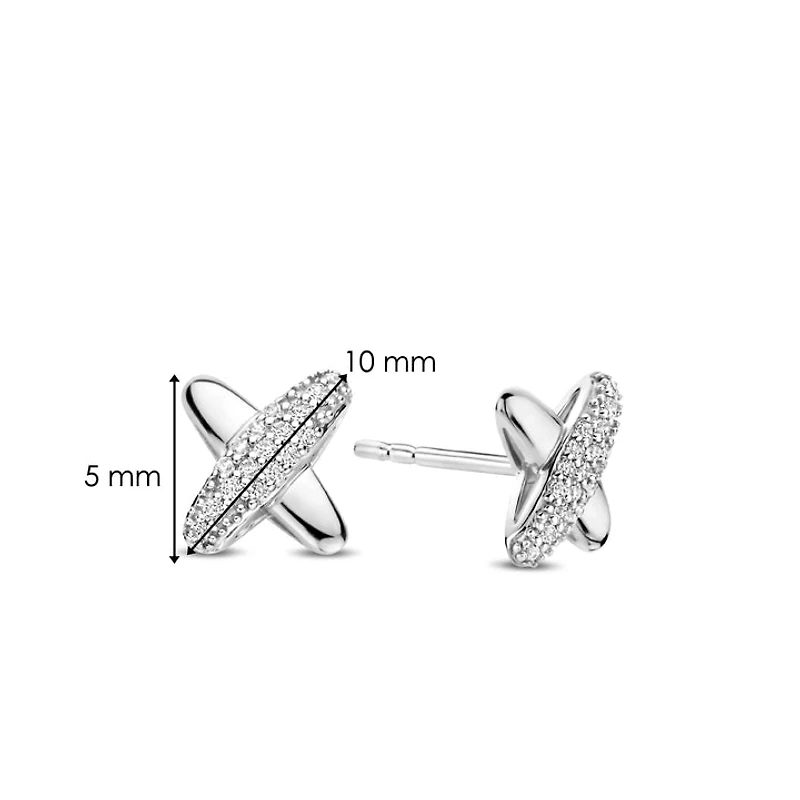 XOXO Pave Stud Earrings