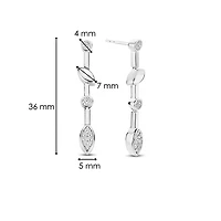 Demure Silver Earrings