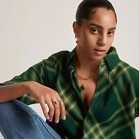 Cushion Khaki Earrings