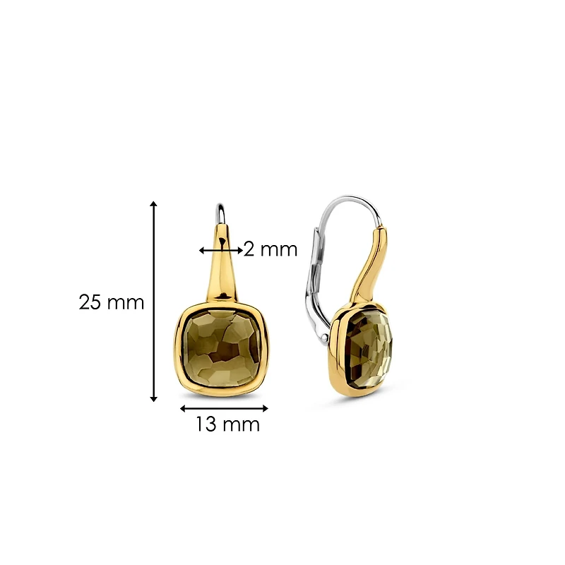 Cushion Khaki Earrings