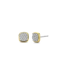 Pave Cushion Stud Earrings