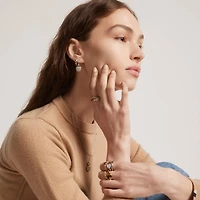 Pave Cushion Dangle Earrings