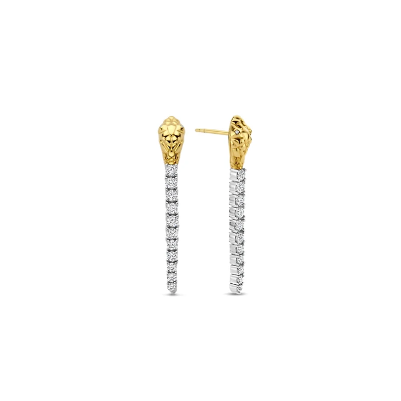 Snake Shine Drop Earrings
