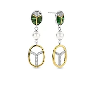 Amulet Scarab Malachite Earrings