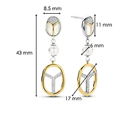 Amulet Scarab Quartz Earrings