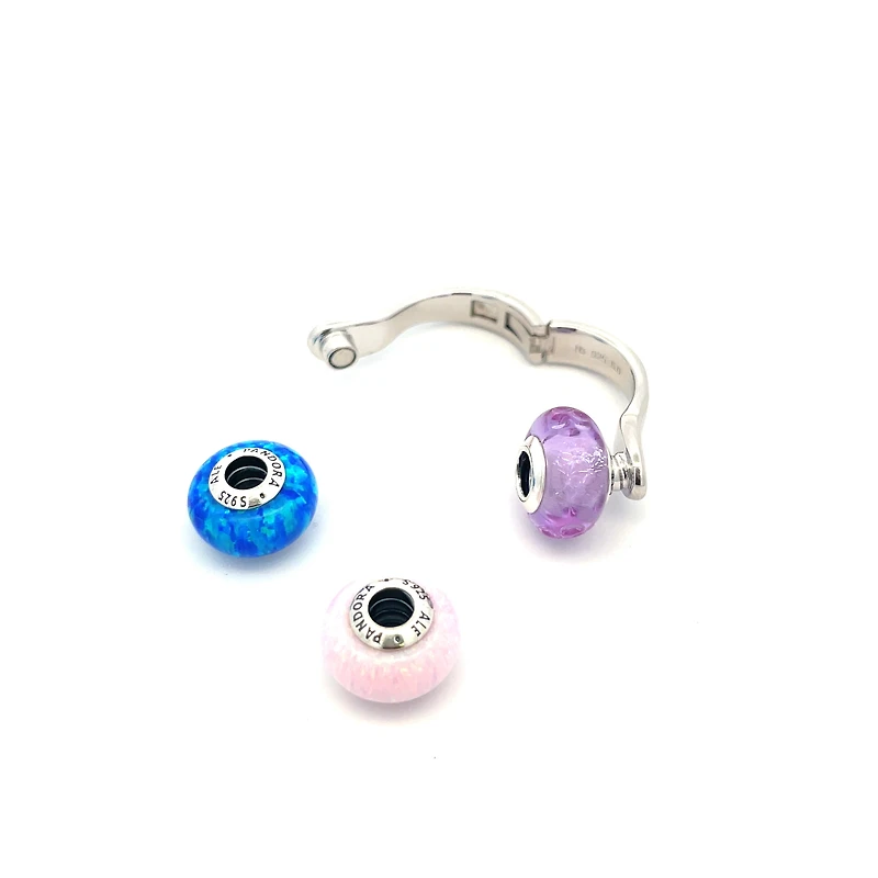 Tall Silver Ring For Murano Charms