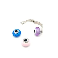 Tall Silver Ring For Murano Charms