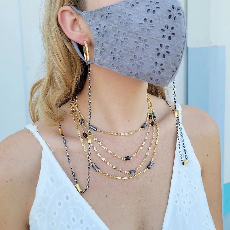 Matte Drum Two Tone Multi Way Chain