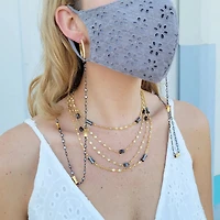 Black and Gold Matte Multi Way Chain