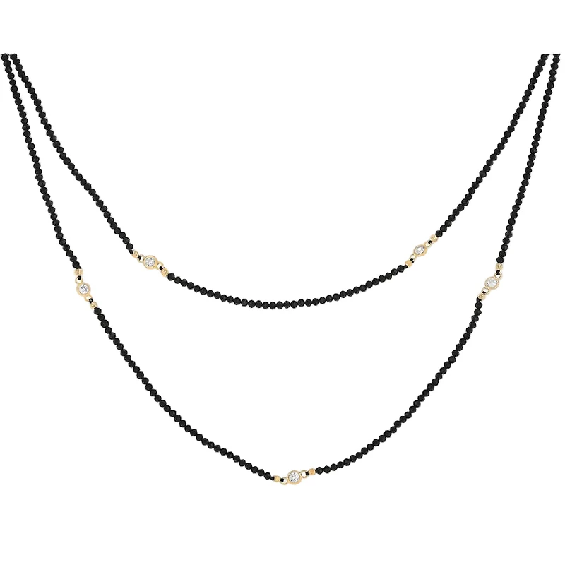 Black Obsidian Multi-way Chain