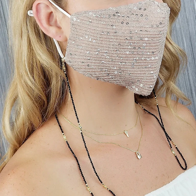Black Obsidian Multi-way Chain