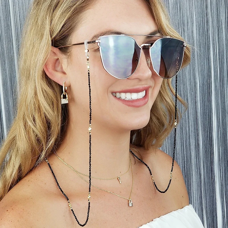 Black Obsidian Multi-way Chain