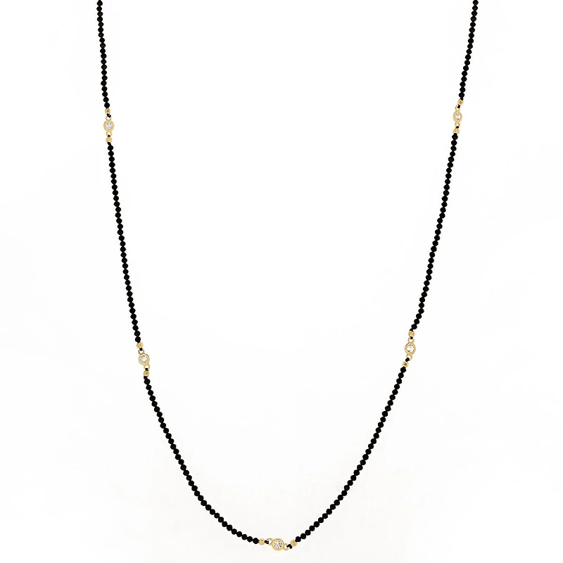 Black Obsidian Multi-way Chain