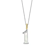 Number Necklace in Mother Pearl