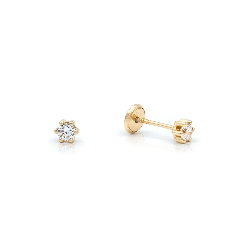 5MM Zirconia Stud Earrings