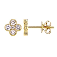 .43ct Diamond Clover Stud Earrings