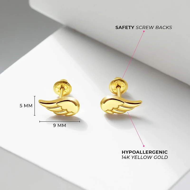 Angel Wings Kids Earrings