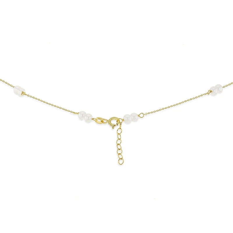 Double Pearl Kids Necklace