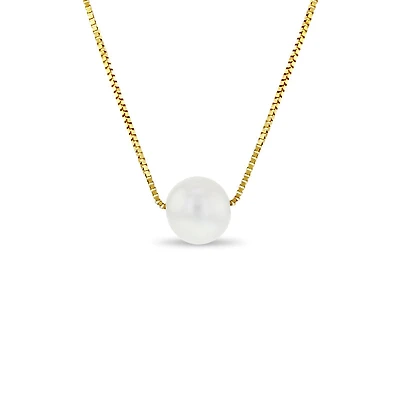 Single 7mm Pearl Kids Necklace