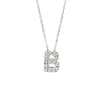 Diamond 7MM Initial Necklace
