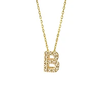 Diamond 7MM Initial Necklace