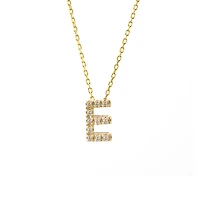 Diamond 7MM Initial Necklace