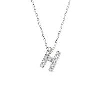 Diamond 7MM Initial Necklace