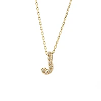 Diamond 7MM Initial Necklace
