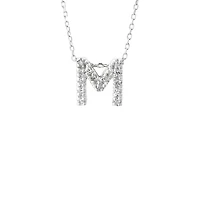 Diamond 7MM Initial Necklace