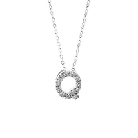 Diamond 7MM Initial Necklace