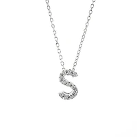 Diamond 7MM Initial Necklace