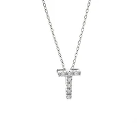 Diamond 7MM Initial Necklace