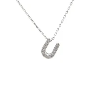 Diamond 7MM Initial Necklace