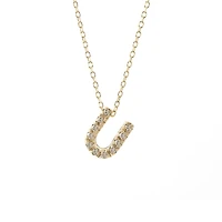 Diamond 7MM Initial Necklace