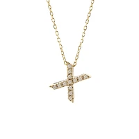 Diamond 7MM Initial Necklace