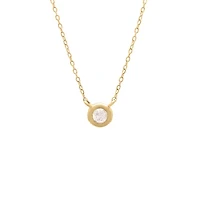 Bezel Diamond .09ct Necklace