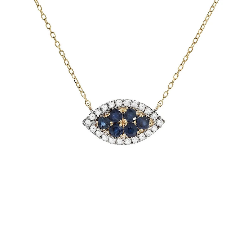 Leaf Diamond/Precious Stones Necklace