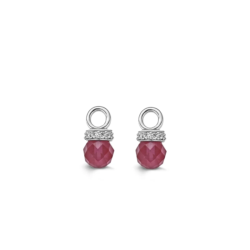 Fuchsia Zirconia Ear Charm