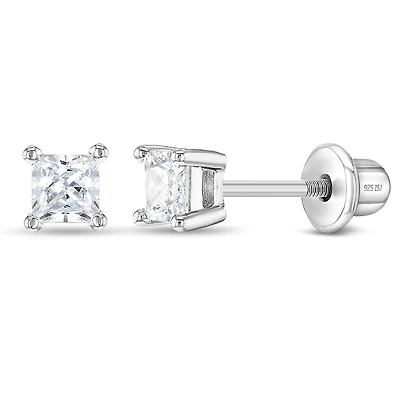 Kids 3MM Princess Earrings
