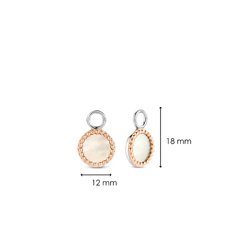 Milky White Bubble Ear Charms