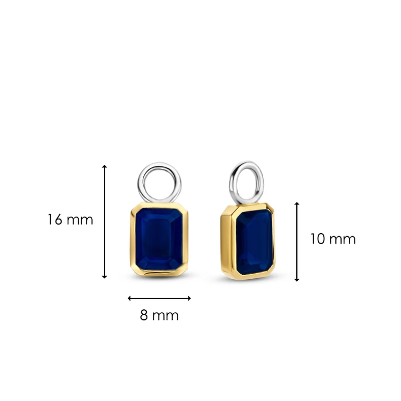 Blue Gem Ear Charms