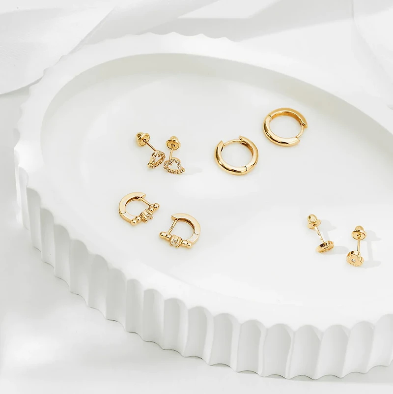 9MM Thick Kids Huggie Earrings