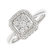 .35 Square Illusion Diamond Ring